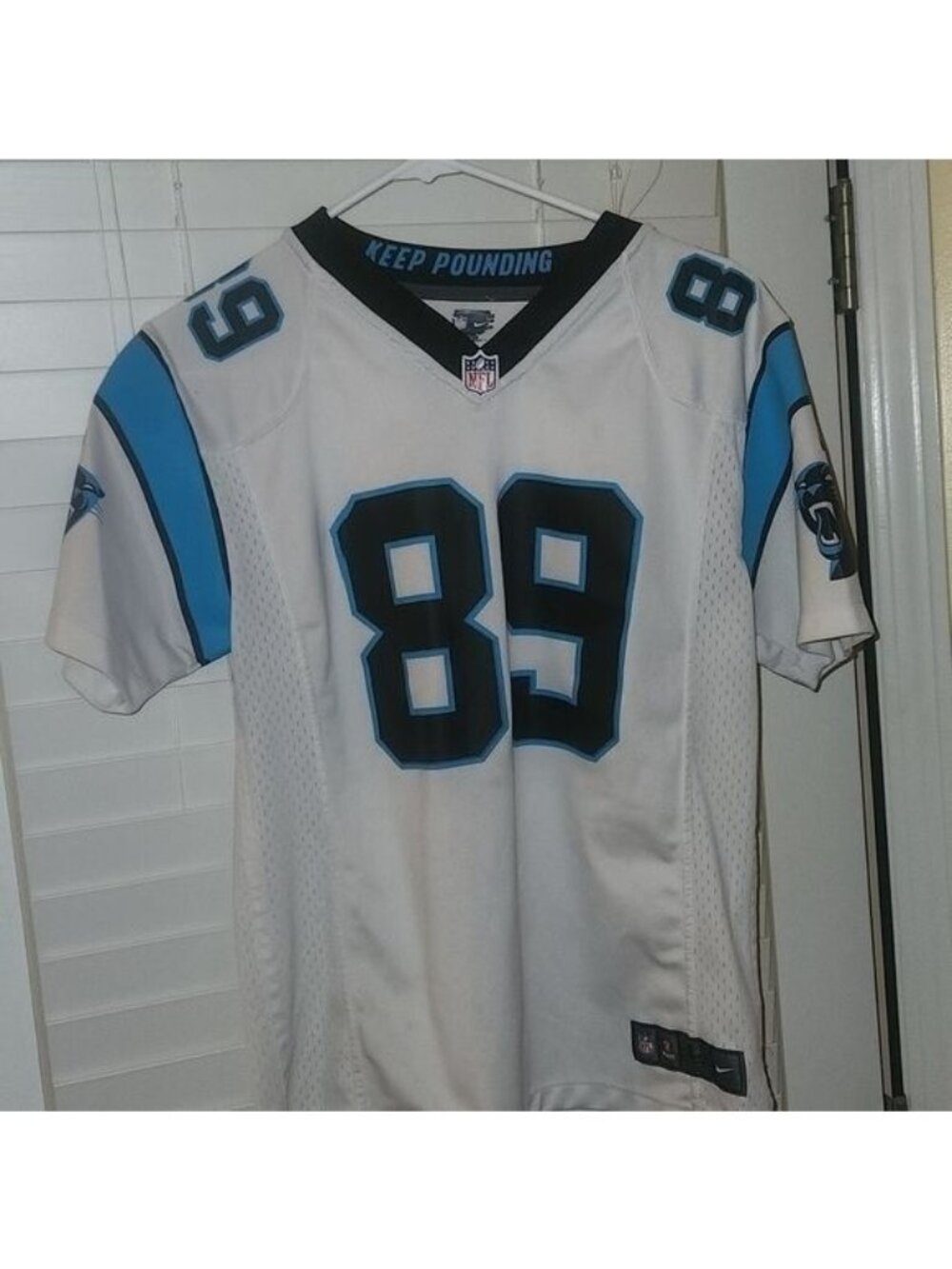 nike STEVE SMITH #89 CAROLINA PANTHERS youth LARGE 14/16